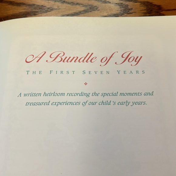 Vintage 90s New Baby Record Book by Ruth Morehead - Unisex - Picture 3 of 16